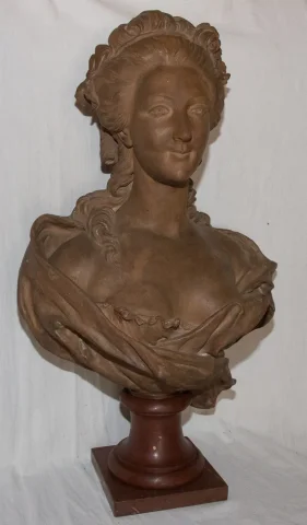 Marie Antoinette Buste En Terre Cuite B Feinberg Fin XIXe