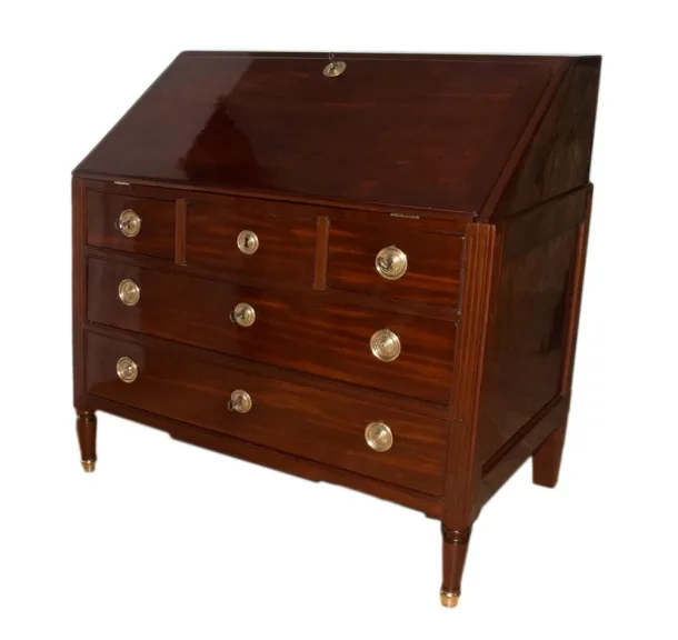 Commode scriban en acajou époque Louis XVI