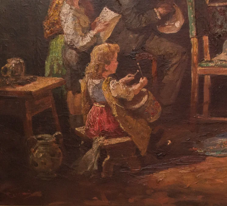 МАСЛО НА ХОЛСТЕ, подпись CECCONI