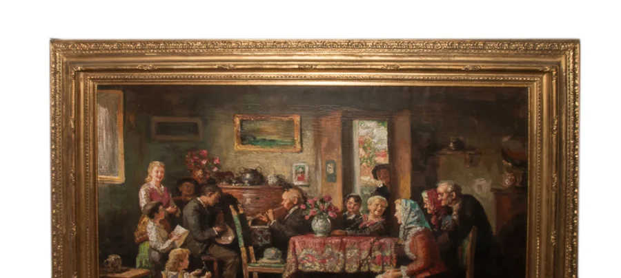 МАСЛО НА ХОЛСТЕ, подпись CECCONI