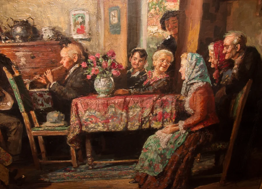 МАСЛО НА ХОЛСТЕ, подпись CECCONI