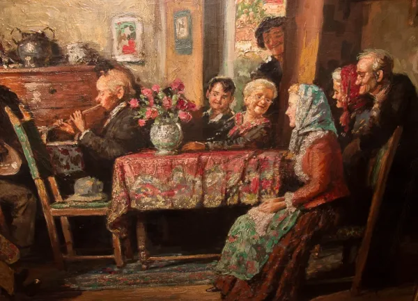 Scène de genre Alberto Cecconi 1897–1973