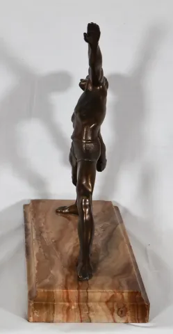 Bronze le lanceur de disque époque art déco