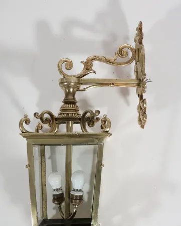 Lanterne portique en bronze fin XIXe siècle