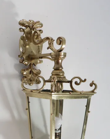 Lanterne portique en bronze fin XIXe siècle