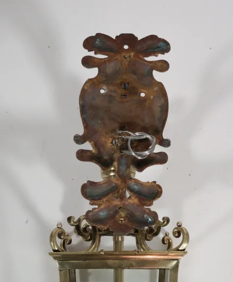 Lanterne portique en bronze fin XIXe siècle