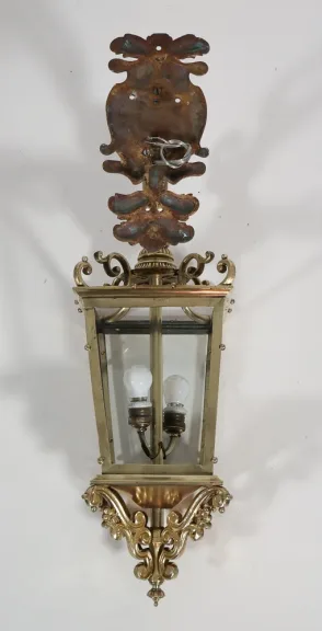 Lanterne portique en bronze fin XIXe siècle