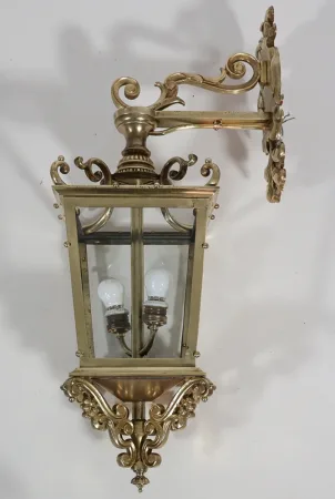 Lanterne portique en bronze fin XIXe siècle