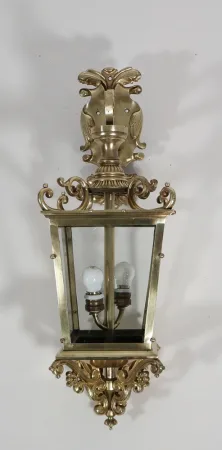 Lanterne portique en bronze fin XIXe siècle