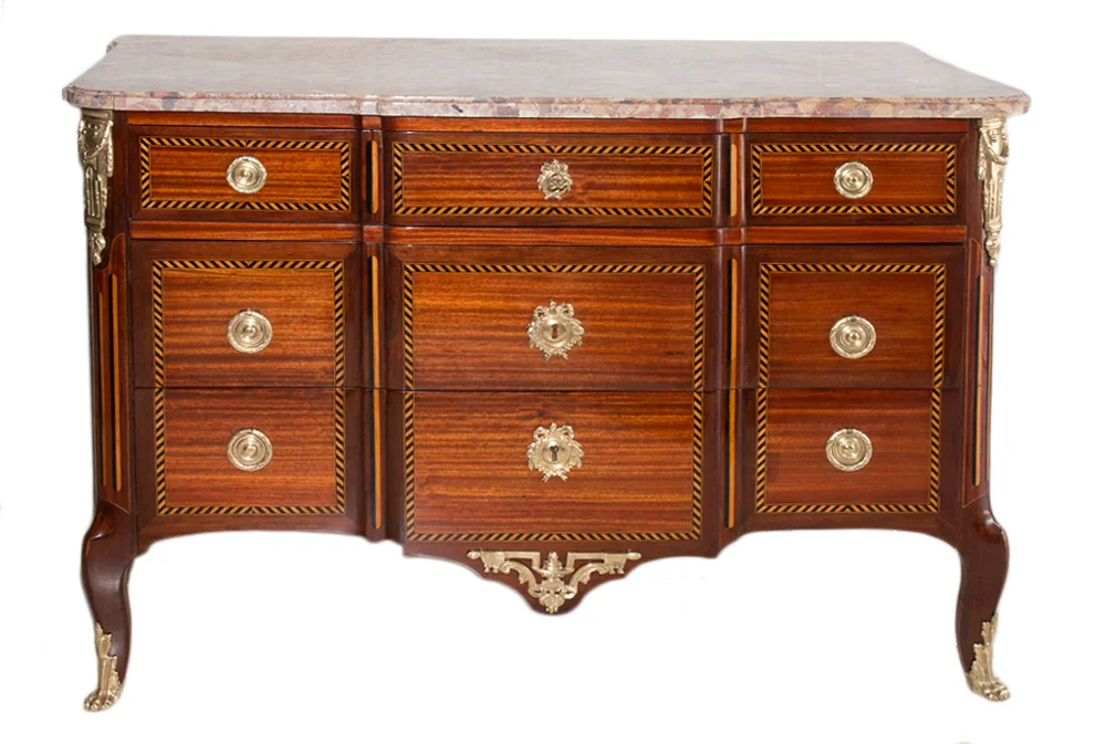 FRENCH TRANSITION PERIOD CHEST OF DRAWERS
