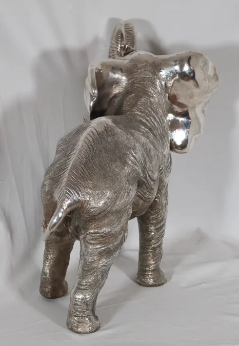 Grand Éléphant en argent Alessandro Magrino Italie circa 1980