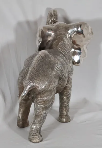 Grand Éléphant en argent Alessandro Magrino Italie circa 1980