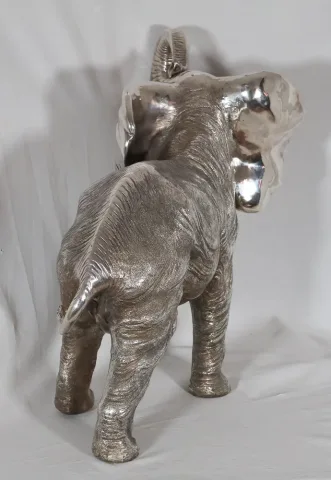 Grand Éléphant en argent Alessandro Magrino Italie circa 1980