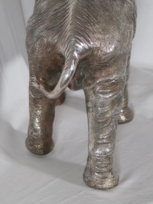 Grand Éléphant en argent Alessandro Magrino Italie circa 1980