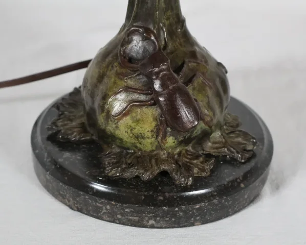 Lampe en bronze art nouveau Ludwig BECK