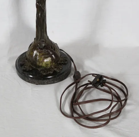 Lampe en bronze art nouveau Ludwig BECK