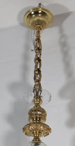 Lustre en bronze avec putti  style Régence époque Napoléon III