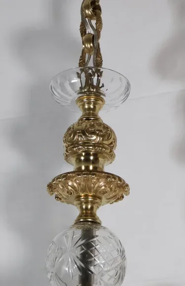 Lustre en bronze avec putti  style Régence époque Napoléon III