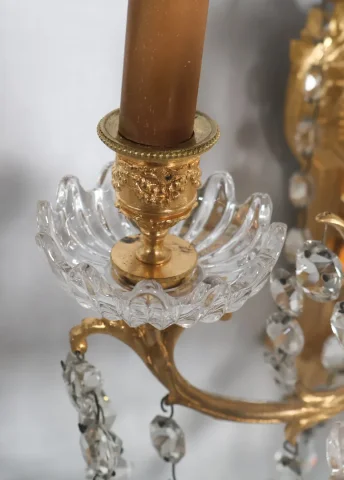 PAIR OF NAPOLEON III PERIOD WALL LIGHTS