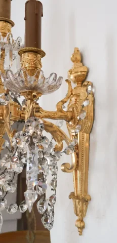 PAIR OF NAPOLEON III PERIOD WALL LIGHTS