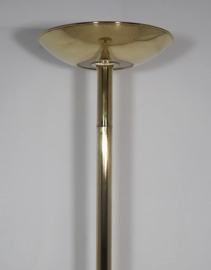 Lampadaire en laiton époque art déco