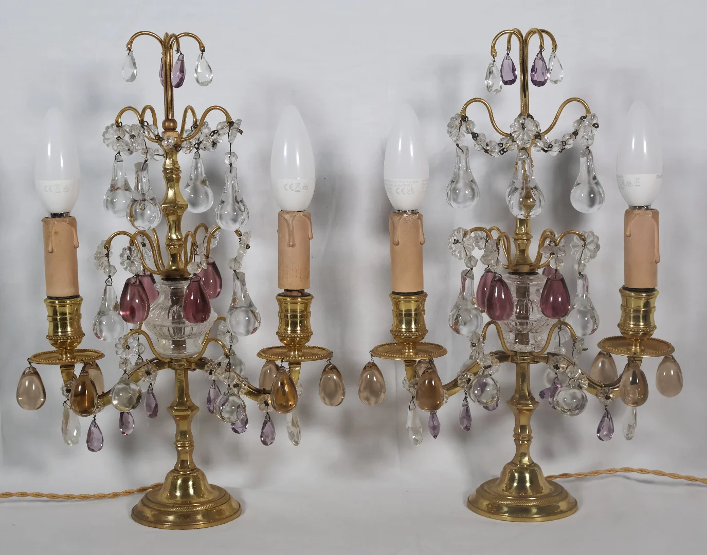 PAIR OF GIRANDOLES
