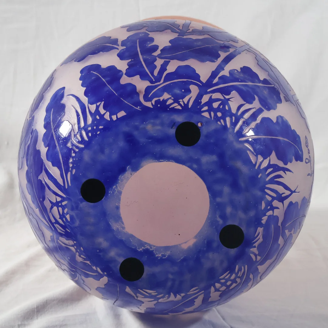 ART DECO PERIOD VASE signed DEGUE
