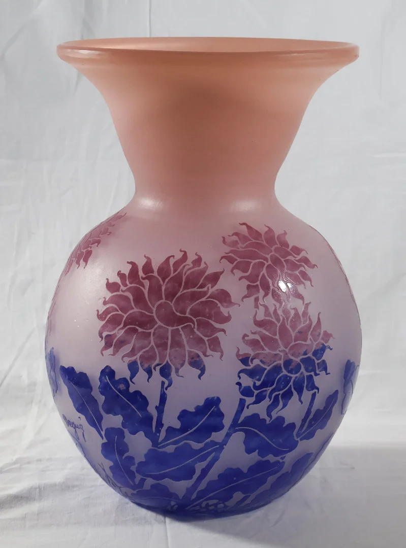 ART DECO PERIOD VASE signed DEGUE