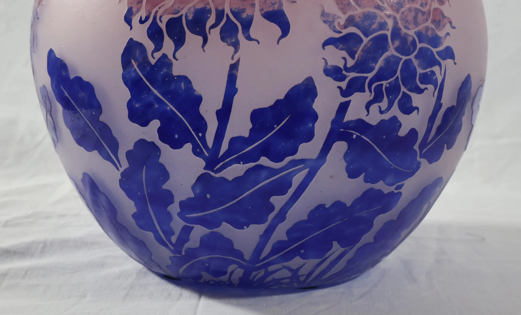 ART DECO PERIOD VASE signed DEGUE