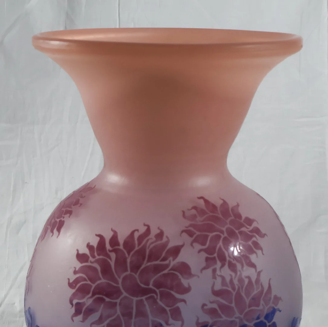 ART DECO PERIOD VASE signed DEGUE