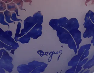 VASE AUS DER ART DECO-ZEIT, signiert DEGUE