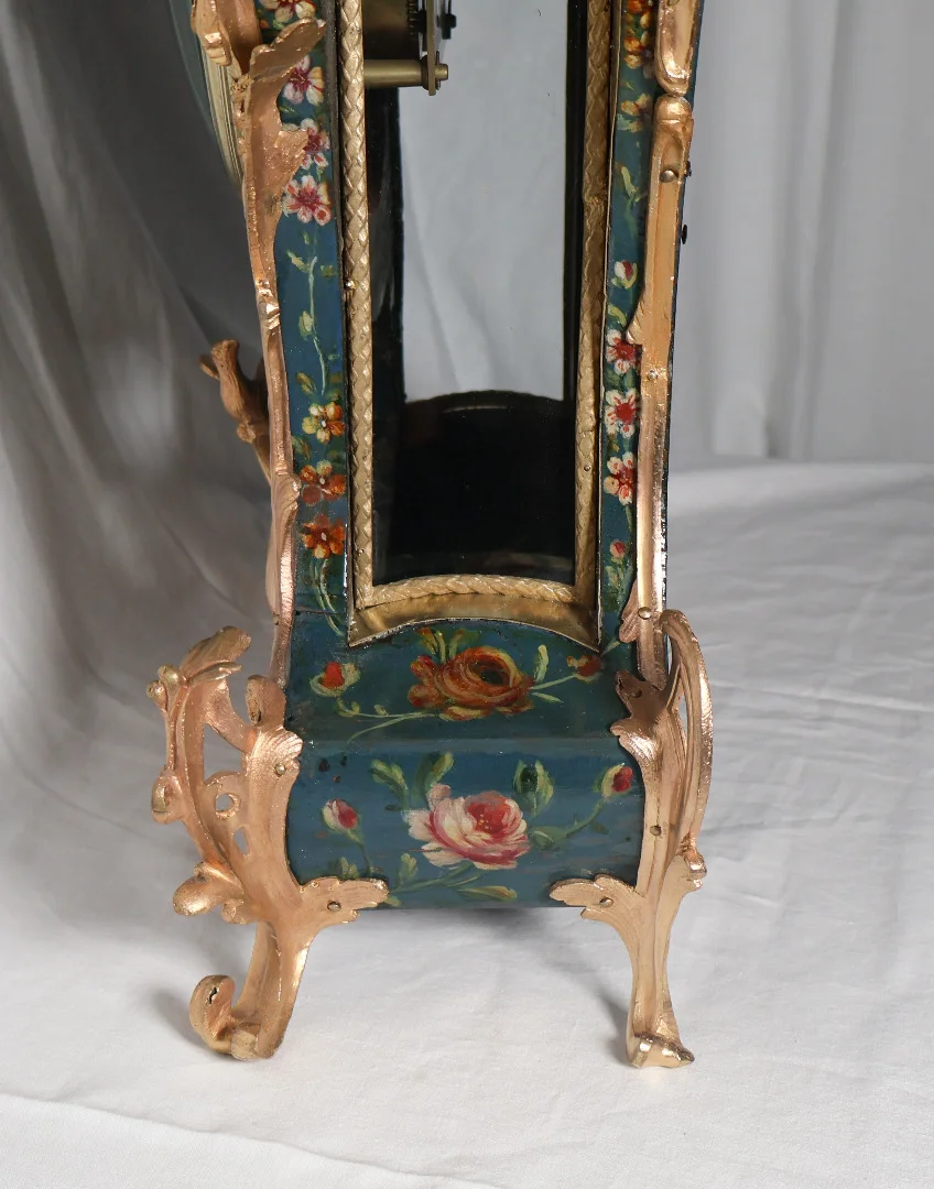 LOUIS XV PERIOD CLOCK WITH WALL SHELF