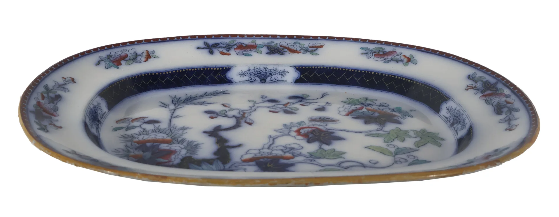 Grand plat en porcelaine Copeland 1860-1880