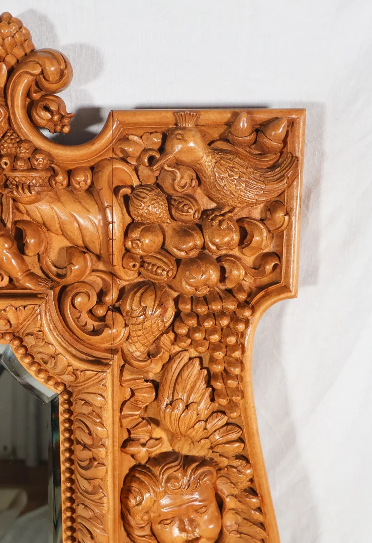 Miroir sculpté style régence milieu XXe