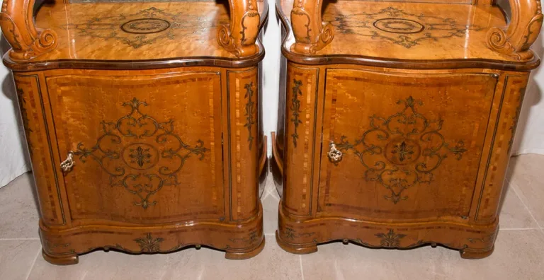 Paire De Meubles d'Appui Siciliens milieu XIXe