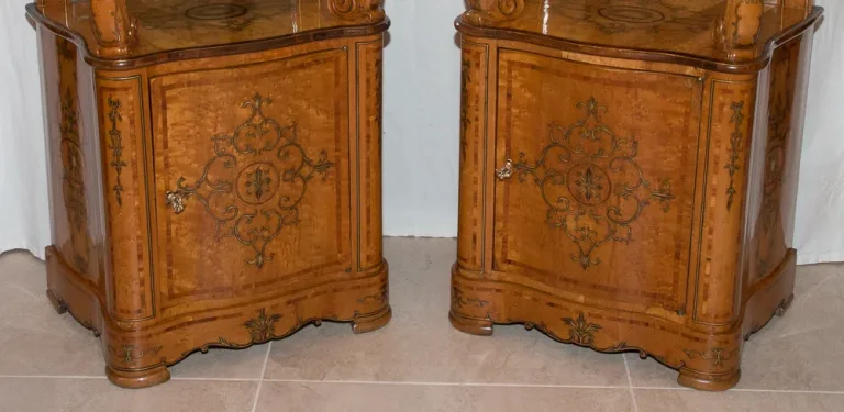 Paire De Meubles d'Appui Siciliens milieu XIXe