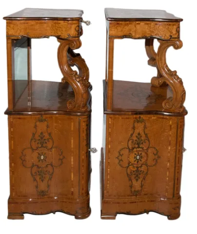 Paire De Meubles d'Appui Siciliens milieu XIXe