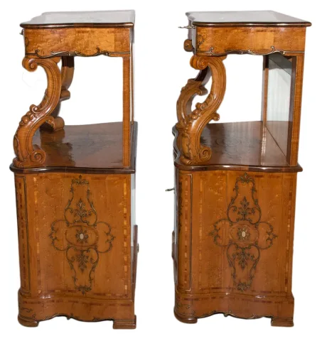Paire De Meubles d'Appui Siciliens milieu XIXe