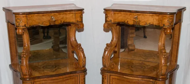 Paire De Meubles d'Appui Siciliens milieu XIXe