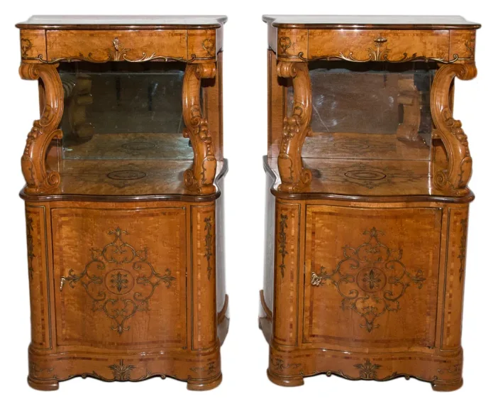Paire De Meubles d'Appui Siciliens milieu XIXe