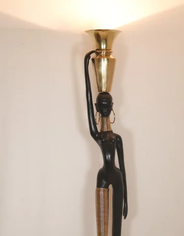 STANDARD LAMP attributed to KARL HAGUENAUER