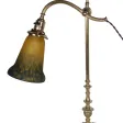 Lampe de bureau en bronze Muller circa 1900