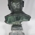 Buste d’homme en bronze  signé du fondeur Alexis Rudier