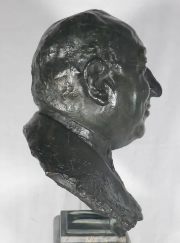 BRONZE BUST signed ALEXIS RUDIER