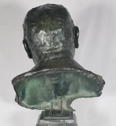 BRONZE BUST signed ALEXIS RUDIER