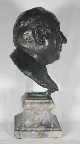BRONZE BUST signed ALEXIS RUDIER