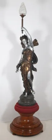 Grande torchère en fonte d’art époque fin XIXe