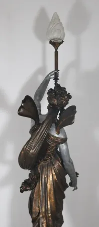 Grande torchère en fonte d’art époque fin XIXe