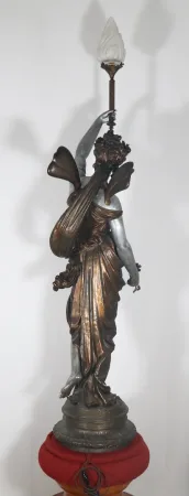 Grande torchère en fonte d’art époque fin XIXe