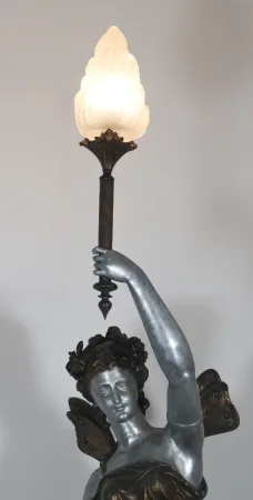 Grande torchère en fonte d’art époque fin XIXe